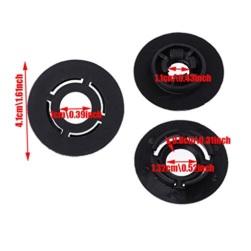 8Pcs Car Mat Carpet Clips Fixing Grips Clamps Floor Holders Sleeves Kit Anti Skid Fastener Retainer Resistant, Black