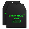 EVERYMATE Tactical Weighted Vest Plates – 3.75/5.75/8.75/14.5/19.75LB Pairs – Insert Weighted Vest Plates- Contoured Ergonomic Fit – WODs, Strength Training, Running, Weight Plates for Vest - color: 5.75LB*2, size: Straight