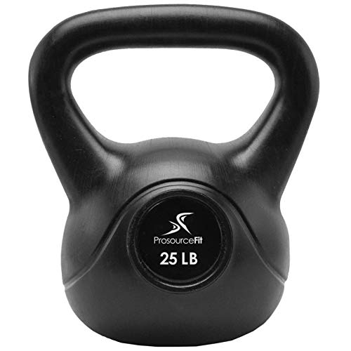 ProsourceFit Vinyl Plastic Kettlebell from 10, 15, 20, 25, 30 and 35 lbs - style: 25lb