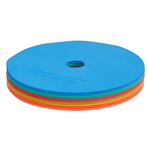 Flat Cones Spot Markers Soccer Basketball Sports Speed Agility Training - color: MULTICOLOR