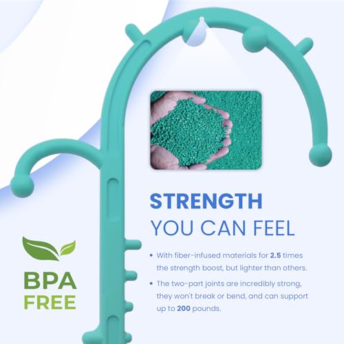 Ranarose Deep Tissue Back & Neck Massager - Back Massager Stick for Pain Relief, Muscle Knot Remover, Trigger Point Massage Tool for Full Body, Shoulders, Legs - Pressure Point Massage Tool - color: Turquoise