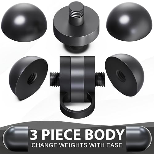 Synergee Cardio Hand Weights. Steel Hand Weights Dumbbell Set with Anti-Slip Silicone Finger Loop for Workout, Fitness, Training for Men and Women. Sold In Pairs. Available in 1lb, 1.5lb and 2lb Sets - color: 2LB Black