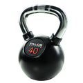 Valor Fitness Chrome Kettlebells – Solid Cast Iron Kettlebell with Chrome Finish, Strength Training Weight for Swings, Squats, Cleans & Home Gym Workouts - size: 40.0 Pounds