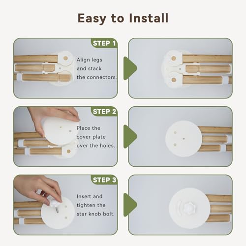 Folding Connector Kit Compatible with Lovevery Play Gym, Portable Storage Upgrade Kit Keeps Gym Secure and Space Clear (Fits Old Versions-Pre Feb 2024)