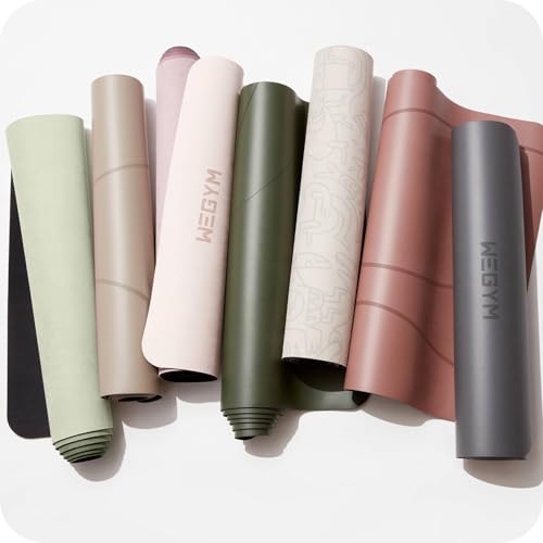 WeGym Yoga Mat, 4mm Cushioned Exercise Mat for Yoga, Pilates, Home Workouts - Anti Slip Polyurethane Suede Yoga Mat with Carrying Strap - color: PU_Slate, style: Polyurethane