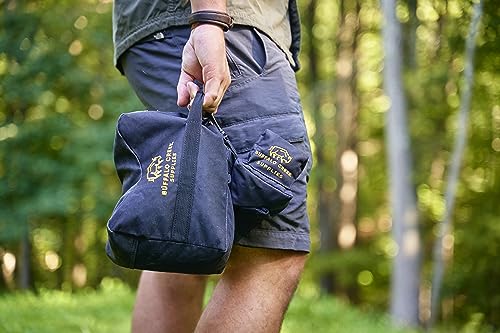 Buffalo Creek Supplies All Weather Durable Front and Rear Shooting Rest Bags, Rifle Rest Sand Bag for Bench Rest Shooting, Hunting, Target & Competitive Sports Shooting-Unfilled - color: Black