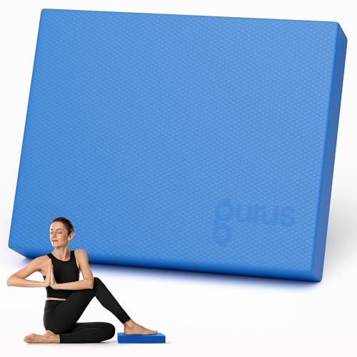 Gurus Balance Pad – High-Density Foam Balance Pad Physical Therapy for Stability & Strength, Exercise Foam Pad for Balancing, Non-Slip Lightweight Trainer for Home Gym & Rehab (Blue) - color: Pink, size: Normal (15.6" x 12.6")