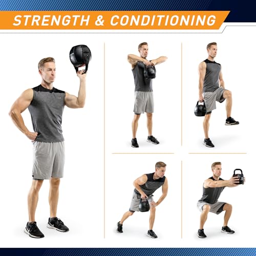 Marcy Strength Training Soft Kettlebell with Handle for Weightlifting, Conditioning, Strength and core Training 10 lbs - 40 lbs - style: Rouge - 10 LB