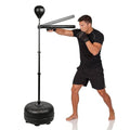 Spinning Reflex Bar Boxing Bar with Punching Bag, Height Adjustable SpinningBar, Freestanding BoxingBar Boxing Speed Trainer Boxing Equipment for Home Gym (1 Ball)