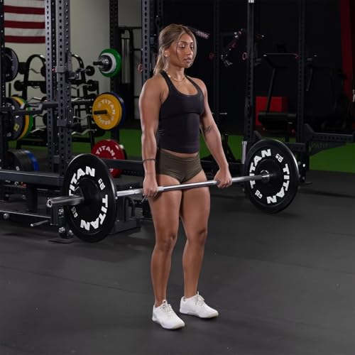 7ft Olympic Barbell for Strength and Weightlifting Training - 2 Inch Diameter Olympic Bar for Squat, Deadlift, Curl, Bench Press, Overhead Press - 700lbs Capacity with 2 Collars, Chrome