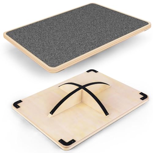 Balance Board Professional Wobble Board for Adults Anti-Slip 350LBS Balance Boards for Physical Therapy Standing Desk Core Strength Wooden Balance Board Rocker Board - color: 360° Balance Board