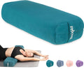 Yes4All Triple-Layer Sponge Yoga Bolster Pillow for Restorative Yoga & Meditation - Versatile Yoga Support Pillow, Balance & Poses Modification - color: B. Emerald