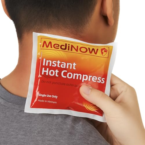 MediNOW Instant Hot Pack 6” x 6” [36 Pack] Disposable, Heat Packs for Pain Relief, Sore Muscles, Cramps, Muscle Spasms – Travel Hot Compress for Sports, First Aid - size: 6 x 6