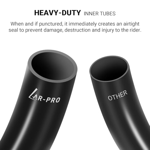 (2 Pack) AR-PRO Scooter Replacement Inner Tubes - 12.5" x 2.25" Inner Tubes with Angled Valve and FREE 2 Tire Levers Compatible With Razor Pocket Mod Bella Chrissy Hannah Montana Electric Scooters - size: 12.5x2.25" (TR-87) with Levers