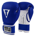 TITLE Boxing Pro Style Leather Training Gloves 3.0 - Boxing Gloves, Boxing Training Gloves, MMA Gloves, Oz Training Gloves, Kickboxing Gloves, Punching Bag Gloves, Sparring Gloves - color: Blue/White, size: 14 oz