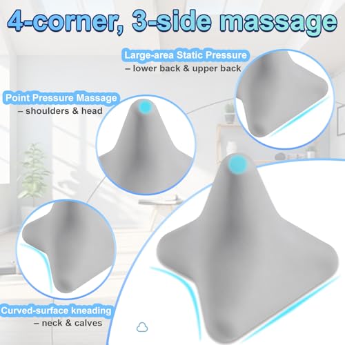 Manual Trigger Point Massager Ball – Deep Tissue Massage Tool for Myofascial Release, Muscle Knots, Plantar Fasciitis, Psoas, Hip Flexor & Iliacus Relief - color: Gray, size: 1-Pack | 2.8-inch