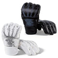 Generic 2 Pairs MMA Gloves Martial Arts Bag Gloves Boxing Fight Gloves Kickboxing Gloves for Sparring - color: Black and White