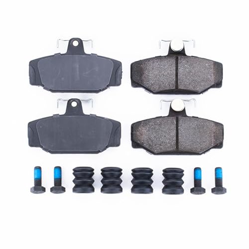 PowerStop Rear Brake Pads for Volvo 740 1988-90 |760 1988-90 |780 1988-91 |940 1991-95 |960 1992-97 |Volvo S70 1999-00 - Z17 Ceramic Brake Pads & Install Hardware, 17-391 - style: 17-391