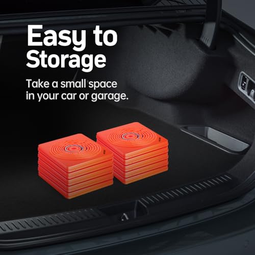 BATTIFE [6 Pack] 28 Inch Collapsible Traffic Safety Orange Cones, Multi Purpose Pop-up Cones and Reflective Collar, for Road Parking, Driving Practice - size: 28inch