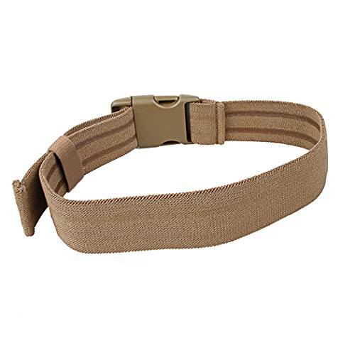 IDOGEAR Tactical Leg Strap Thigh Belt for Holster Knife Elastic Thigh Strap Outdoors EDC Leg Hanger with Quick-Release Buckle - color: Coyote Brown2