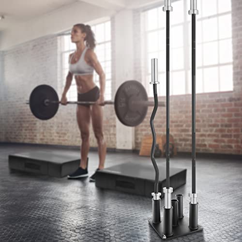 Philosophy Gym Vertical Barbell Holder - 5 Bar Storage Stand for 2" Olympic Bars - style: Standard