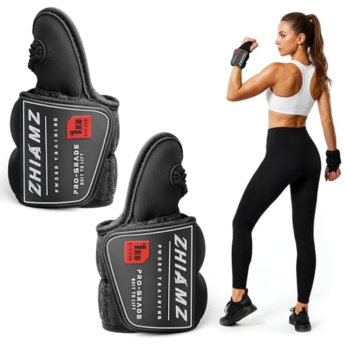 Wrist Weights with Thumb Loops Lock for Men Women, Ankle Weights Weighted | Thumb Loop Lock & Adjustable Strap Wrist Weights, Soft-Touch for Walking Running Yoga Pilates Home Workouts