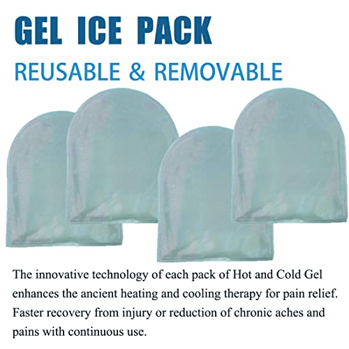 Cold Therapy Gloves, Hot/Cold Glove, Therapy Hand & Wrist Gloves for Hand Injuries, Reusable Hand Ice Pack Wrap for Carpal Tunnel, Rheumatoid Arthritis, Tendonitis, Inflammation, Swelling & Bruises - color: Cold Therapy Gloves