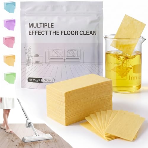 Multi-Surface Floor Cleaner Tablet, Multi-Effect Floor Cleaning Sheets Wood Cleaner Tablets for Mopping Luxury Vinyl Plank Wood Flooring Deep Cleans (Osmanthus Scent, 30PCS) - color: Osmanthus Scent