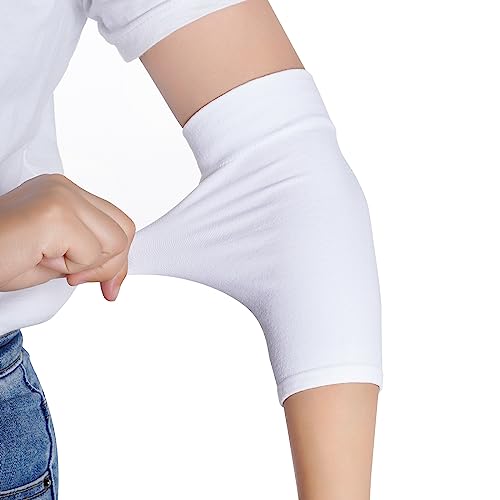 HOVEOX 3 Pairs Tattoo Cover Up Sleeve Forearm Tattoo Cover Tattoo Cover Up Compression Sleeves Arm Sleeves for Women Men - color: White