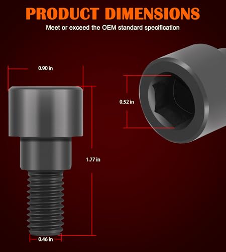 Replacement Hex Bolts Perfectly Fits for Dumbbell Bars, Olympic Bars, Curl Bars & Tricep Bars