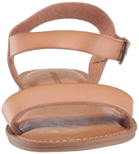 Amazon Essentials Women's Two Strap Buckle Sandal with Adjustable Ankle Strap - color: Natural, size: 13