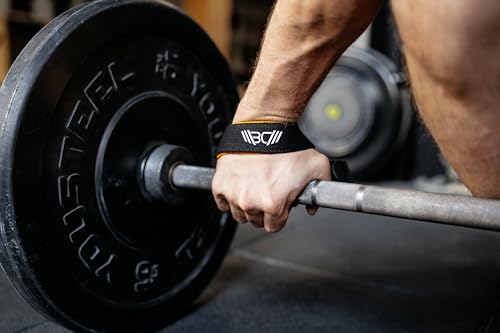 WARM BODY COLD MIND V2 Lifting Wrist Straps for Weightlifting - Hand Straps for Powerlifting, Weight Lifting, Bodybuilding Functional/Cross Training, Deadlift Gym Bar, Cotton - color: PRO Black