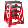 Metal Plyometric Jumping Box, 12/18/24 Inch Anti-Slip Workout Step Up Box for Home Gym