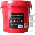 Fuyatina 2LBS Bucket Loose Gym Chalk, Professional Climbing Chalk, Includes 2LBS Premium Chalk Powder 2 Chalk Bags, Multi-Purpose for Rock Climbing Chalk, Gym Chalk, Weight Lifting Chalk and Workouts