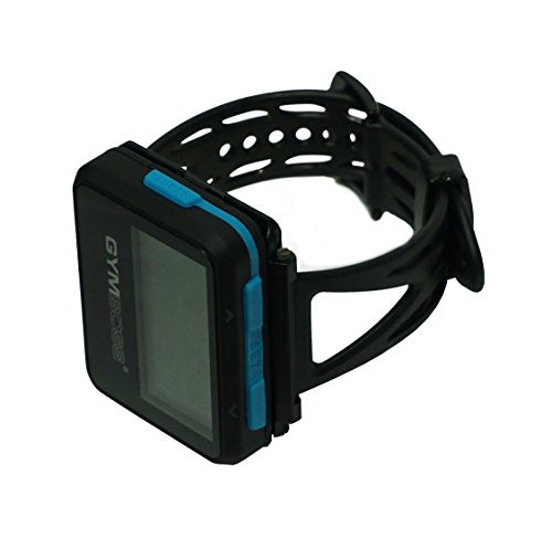 Gymboss Interval Timer and Stopwatch and Watchstrap - Bundle - color: Black W/ Blue Buttons