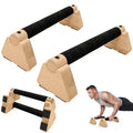 Parallettes Bars - Wooden Calisthenics Equipment for Handstand Training, Push Up Bars & Calisthenics Bar - Handstand Blocks and Pushup Handles for Men - size: 30cm