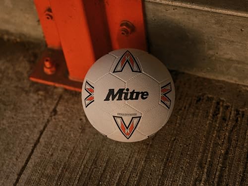 Mitre Recreation Soccer Ball - color: Super Dimple - White/Black/Red, size: 4