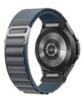 One Click Alpine Loop Bands Compatible with Samsung Galaxy Watch 7 Band/Galaxy Watch 6 4 5 FE Band 40mm 44mm/Watch 6 4 Classic 47mm 43mm 42mm 46mm/5 Pro 45mm, 20mm No Gap Nylon Sport Strap for Men - color: 11#Blue Grey