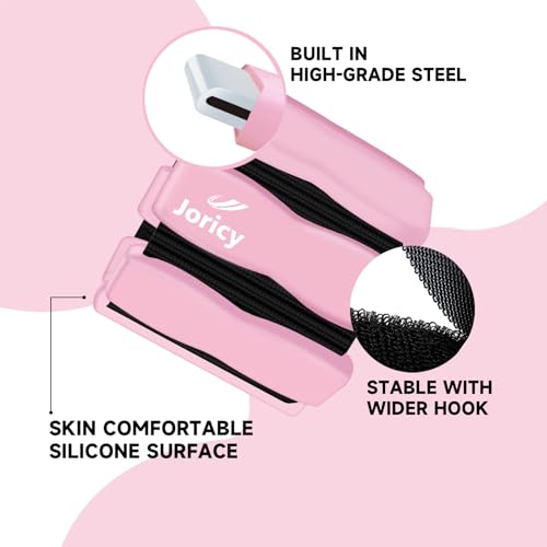 Ankle Wrist Weights for Women Men A Pair of 2lbs/3lbs/4lbs | Adjustable Arm & Leg Weights, Silicone Weighted Bracelet for Pilates Yoga Water Pool Walking Home Fitness Strength Training - color: Pink, size: 2lbs Pair (1lb each weight)