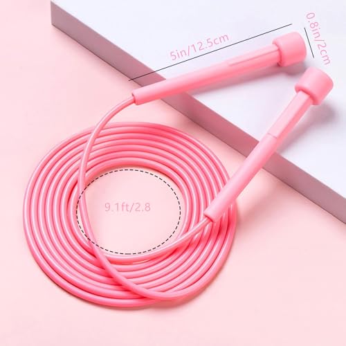 Jump Rope for Kids,5P Colorful Skipping Ropes | Kids Jumping Ropes for Fitness and Exercise,Lightweight Adjustable Jumprope for School Events and Family Fun