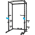 ULTRA FUEGO Power Cage, Multi-Functional Power Rack with J-Hooks, Dip Handles, Landmine Attachment and Optional Cable Pulley System for Home Gym - size: Power Cage Only