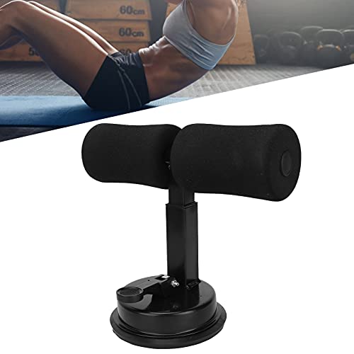 Sit Up Bar for Floor, Abdominal Muscle Exercise, Portable Sit Up Tool Exercise Equipment Assistant Device with Self Priming Suction Cup,Body Shaping (Black)