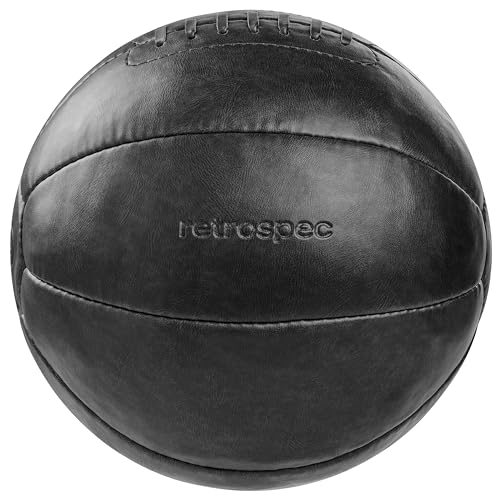 Core Weighted Medicine Ball 4, 6, 8, 10, 12, 14, 16, 20, 25, 30 lbs, Soft Touch Vegan Leather with Sturdy Grip for Strength Training, Recovery, Balance Exercises and Other Full-Body Workouts - color: Black, style: 25 lbs