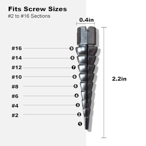Black 12PCS Stripped Screw Hole Repair Anchor, Door Hinge Screw Hole Filler, Multi Use Wall Anchors, Fits Wood Screws Sizes #2 to #16 - color: Black