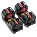 New Upgraded Adjustable Dumbbell Set of 2 (52.5 lbs/25 lbs), 15/9 Weights Dumbbell Set with Safe Locking System, Quick Adjustable Dumbbells For Men and Women Home Gym Workout with Anti-Slip Handle - color: 52.5LB-Pair