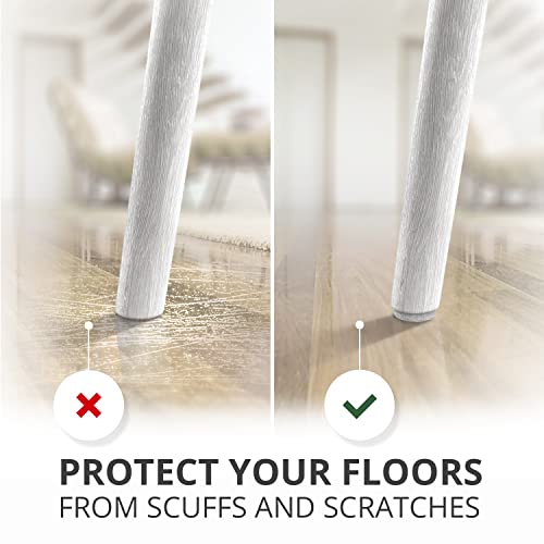 Felt Furniture Pads X-PROTECTOR 133 PCS - Premium Furniture Pads for Hardwood Floors - White Felt Pads for Furniture Feet - The Best Chair Leg Floor Protectors - Protect Your Hard Floors! - size: 133 PCS White, Round & Square