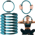 Syhood Pilates Ring 11. 81 Inch Pilates Circle Yoga Ring Magic Lightweight Flexible Workout Equipment for Fitness Physical Therapy Resistance Exercise Arms Legs - color: Green
