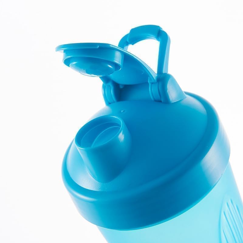 A Pure Pacific Blue 12Oz 400ml Made of PP5 | Small, Measurement Marks, Stainless Whisk Blender Mixer Ball, BPA Free, -4~248 Ã‚°F, Perfect for Nutrition, Protein, Keto, Juice Powder Shaking