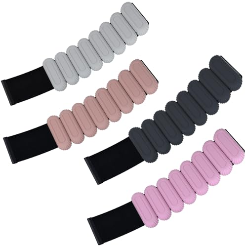 Wrist & Ankle Weights Set for Women (2pcs, 0.5kg Total), Adjustable Silicone Wearable Arm Leg Weighted Bangles, Portable Fitness Weights for Walking, Yoga, Pilates, Dance, Barre & Gym Exercise
