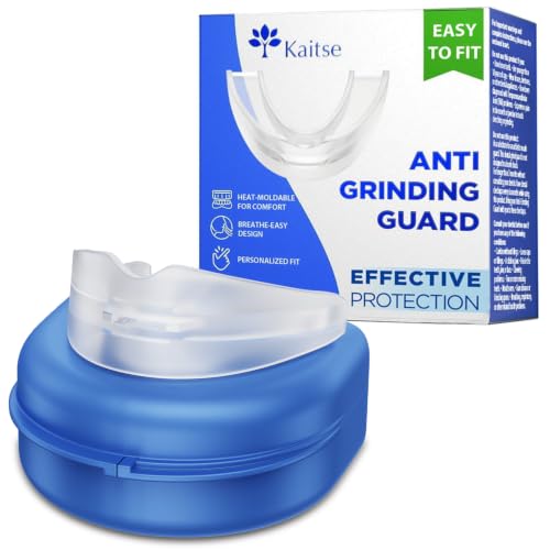 Anti Grinding Guard: Mouth Guard for Grinding Teeth at Night for Sleeping -Personalized Fit Night Guards - Food-Grade Eva Foam (Sky Transparent)